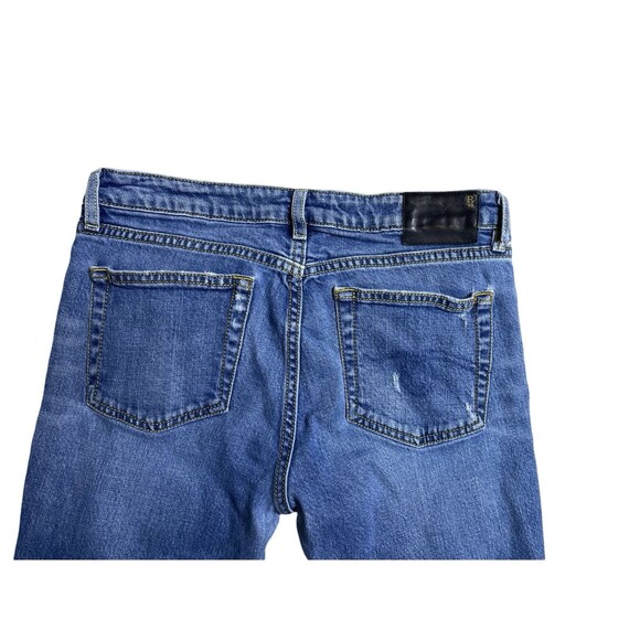 R13 Kate Skinny Jean Size 28 distressed raw hem made in Italy - Picture 10 of 14